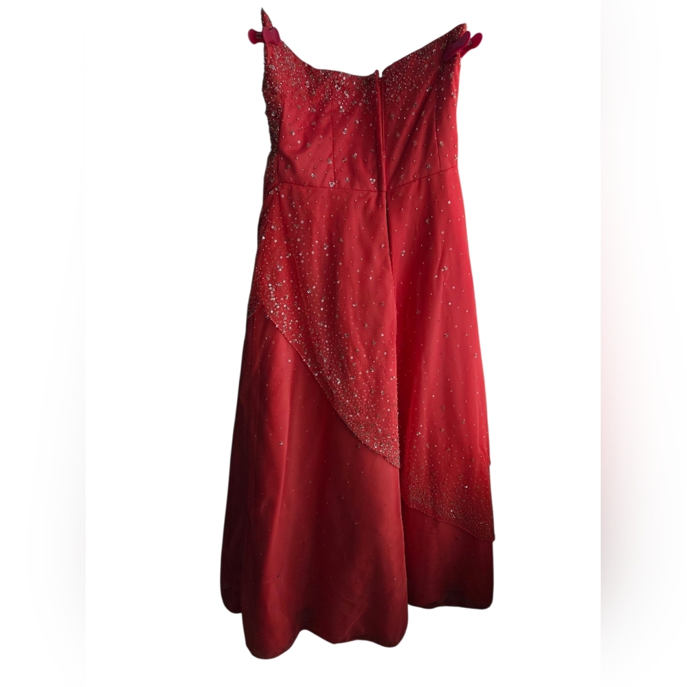 Morilee Pink/Coral Beaded Sequin Dress Size 2? - Picture 2 of 7
